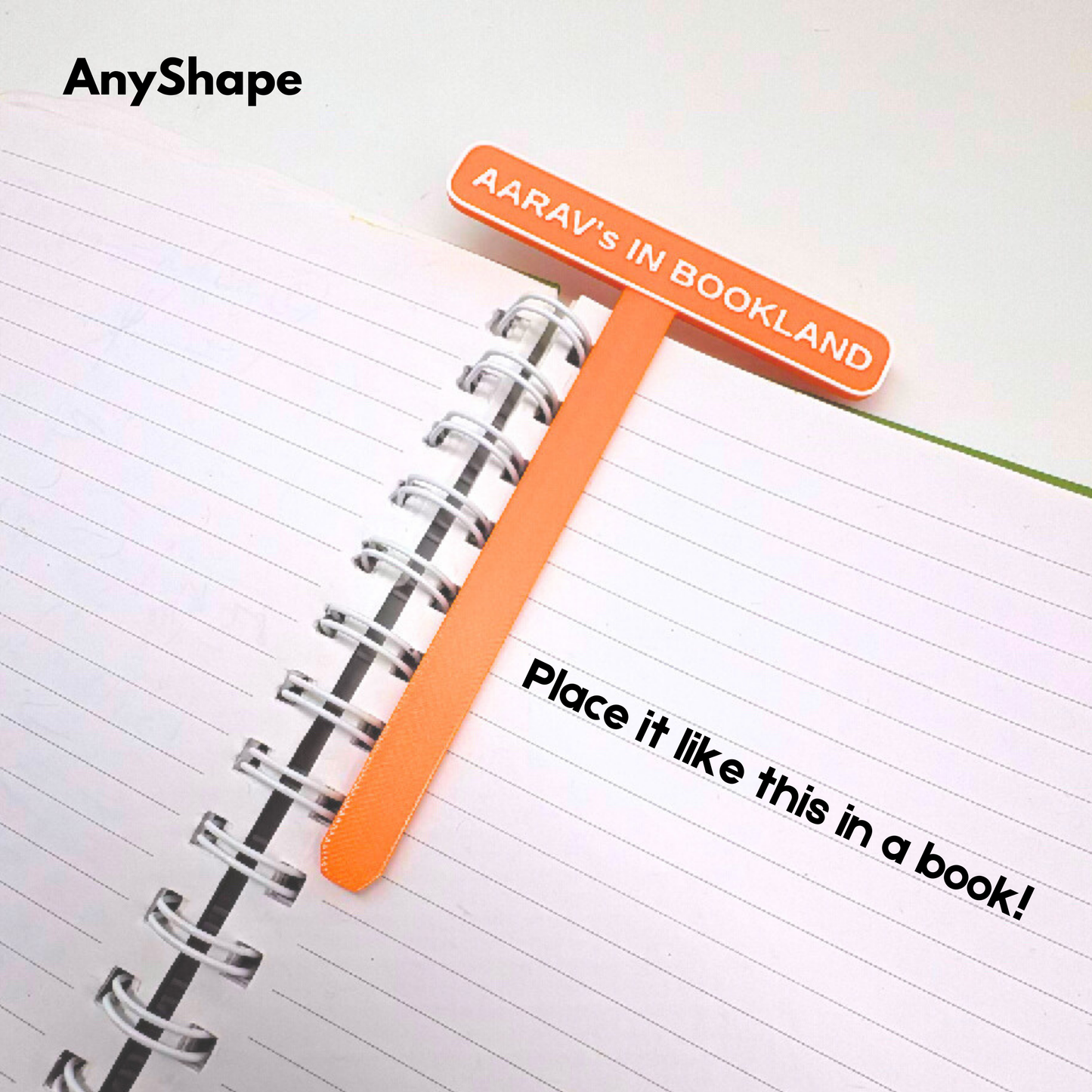 1-Line Personalized Bookmark