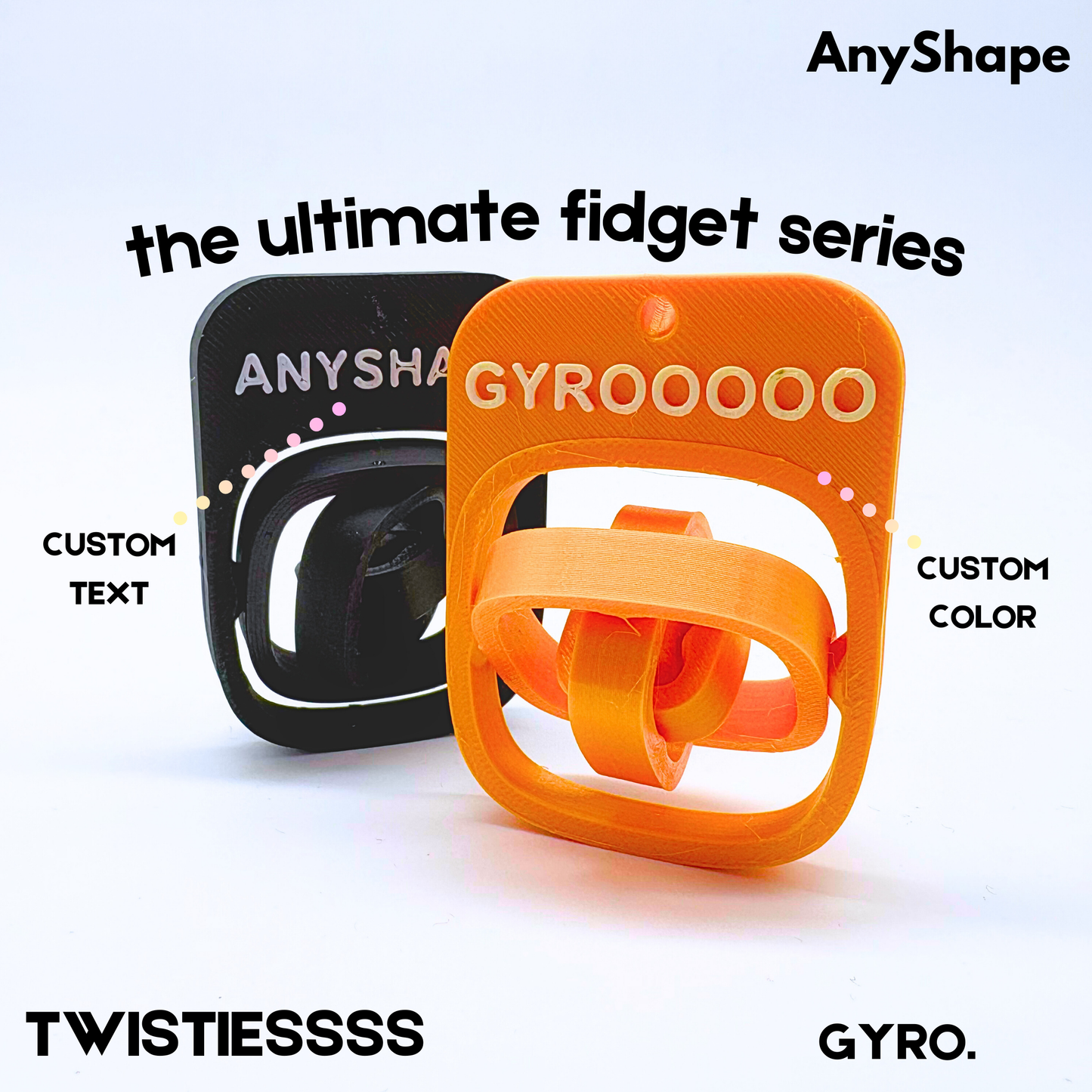 Gyro Fidget Keychain
