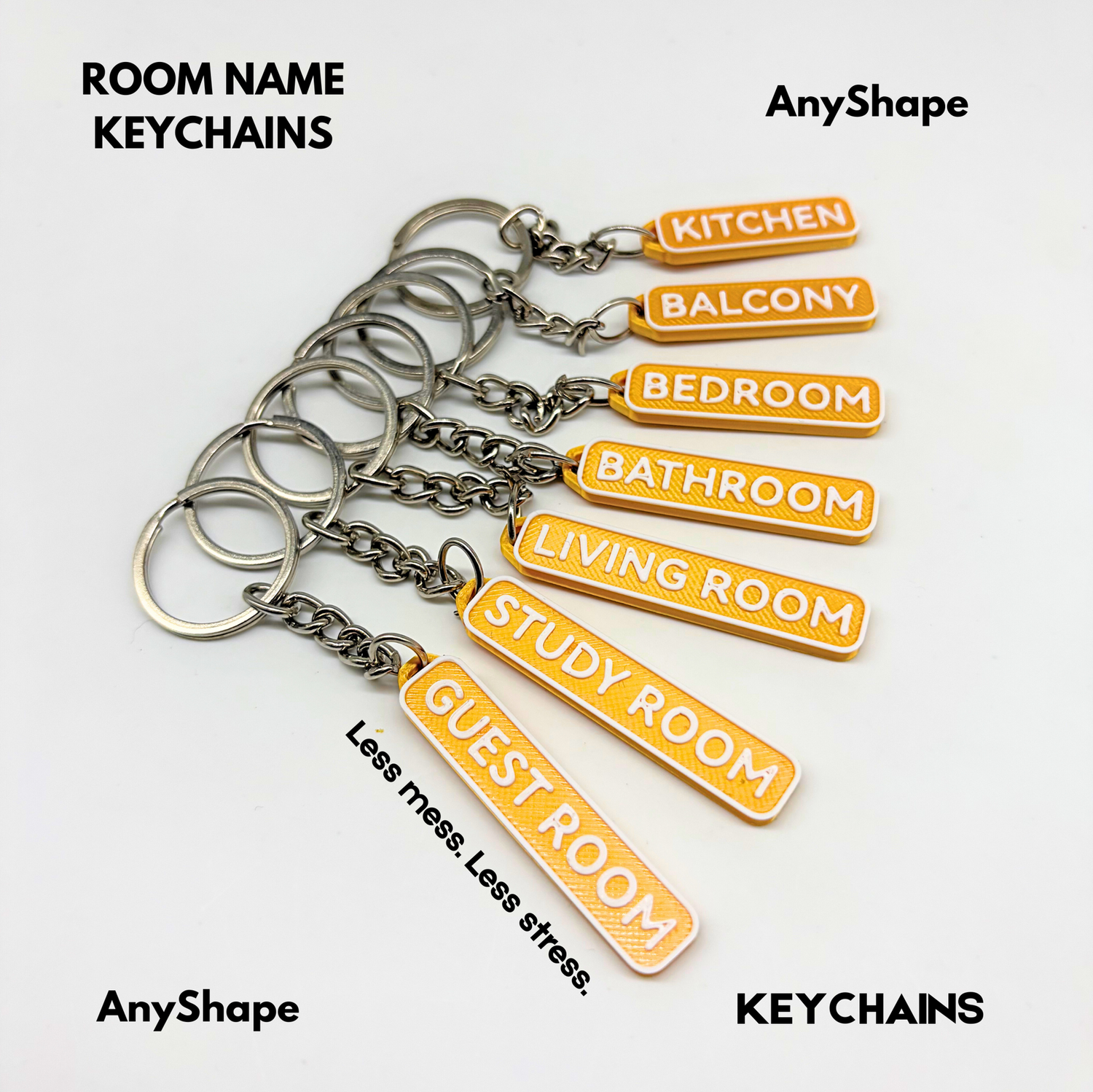 Room Name Keychains