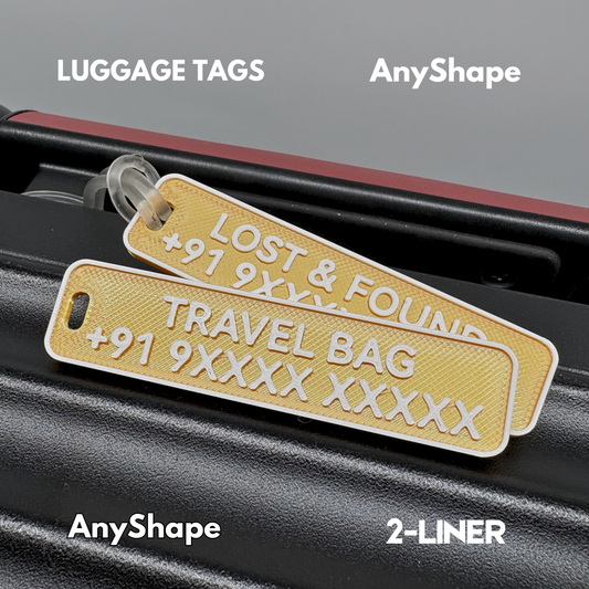 2-Line Custom Luggage Tag