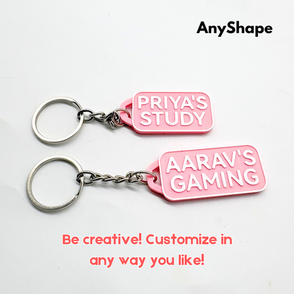 2-Line Custom Room Name Keychains