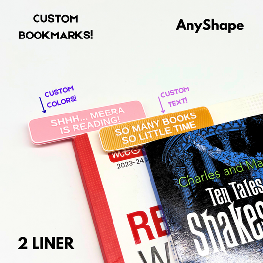 2-Line Personalized Bookmark