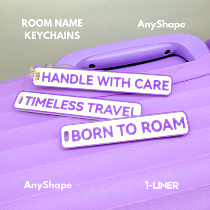 1-Line Custom Luggage Tag