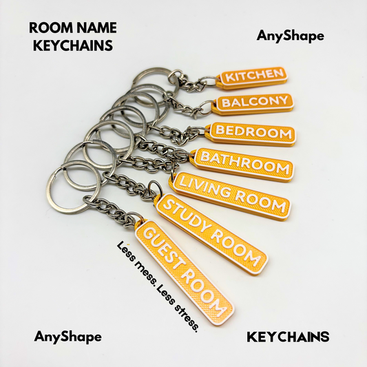 Custom Room Name Keychains